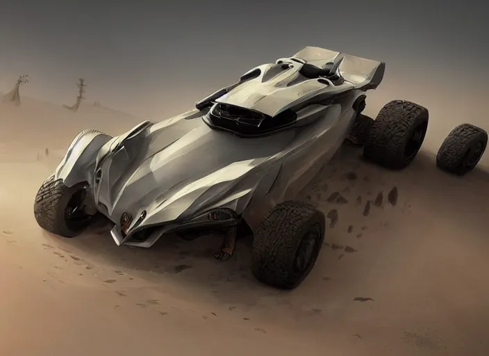 Image similar to a beautiful concept design of a supercar converted into offroad sport. car design by cory loftis, fenghua zhong, ryohei hase, ismail inceoglu and ruan jia. volumetric light, detailed, rendered in octane