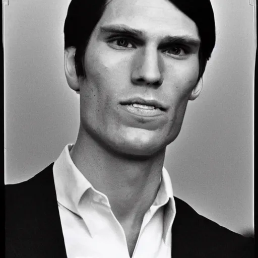 Image similar to A photograph portrait of Jerma985 with short-medium length hair a combover wearing early 1970s menswear in the early 1970s, taken in the early 1970s, grainy, taken on a 1970s Polaroid Camera, realistic, hyperrealistic, very realistic, highly detailed, very detailed, extremely detailed, detailed, digital art, trending on artstation, colorized photo