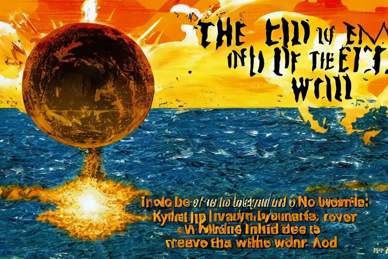 Prompt: The End of the World in the style of John Avon