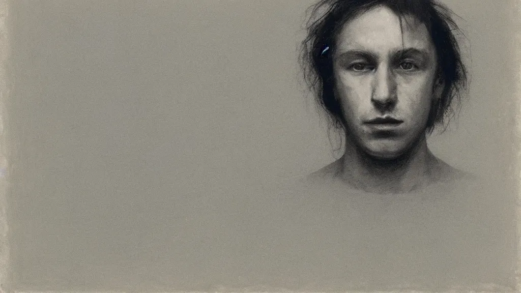 Prompt: self - portrait by vija celmins