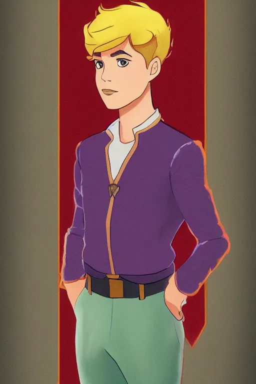 Image similar to Prince Callum from The Dragon Prince, solo portrait 🎨🖌️