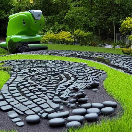 Prompt: robotic landscape design