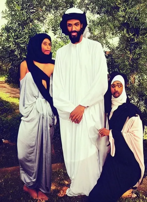 Image similar to the prophet mohammed instagram thirst trap photo shoot, perfect faces