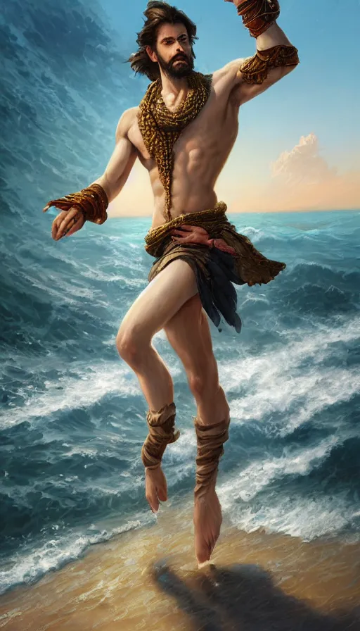 Prompt: elegant corsaire full body portrait, stern look, late xix century commodore vest, wild ocean background, intricate, highly detailed, digital painting, artstation, concept art, sharp focus, illustration, art by Artgerm, Grafit Studio, and Greg Rutkowski, Craig Mullins, Makoto Shinkai, Stanley Artgerm Lau, WLOP, Rossdraws, James Jean, Andrei Riabovitchev, Marc Simonetti, krenz cushart, Sakimichan, D&D trending on ArtStation, digital art - W 640