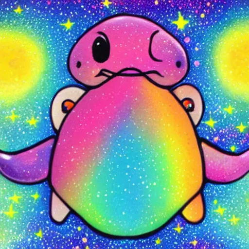 Prompt: rainbow cosmic platypus