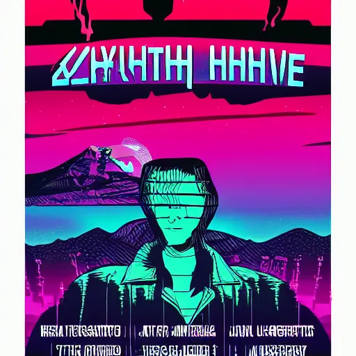 Image similar to concert poster for the synthwave artist JONSK.