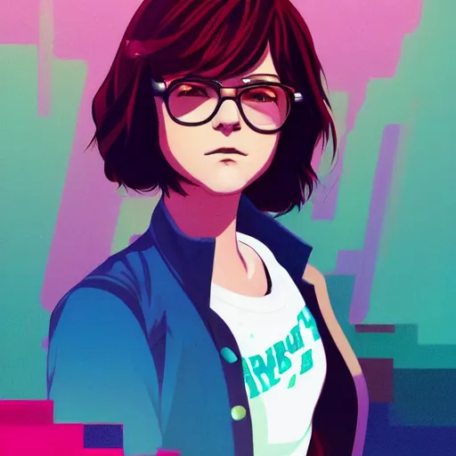 Image similar to portrait of ally sheedy in breakfast club, highschool background, rich vivid colors, ambient lighting, dynamic lighting, 4k, official media, anime key visual, makoto shinkai, ilya kuvshinov, lois van baarle, rossdraws, detailed, trending on artstation