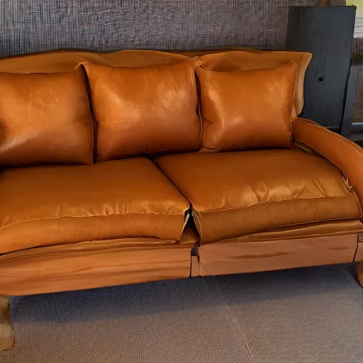 Prompt: croissant sofa