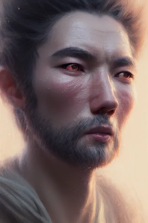 Image similar to ultra detailed close up facial portrait of john jaratt, extremely detailed digital painting, in the style of fenghua zhong and ruan jia and jeremy lipking and peter mohrbacher, mystical colors, rim light, beautiful lighting, 8 k, stunning scene, raytracing, octane, trending on artstation