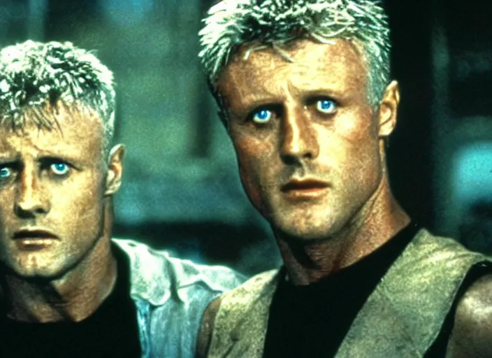 Prompt: Roy Batty from the 1912 science fiction film Blade Runner