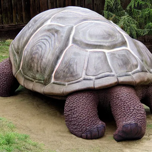 Prompt: a giant bear turtle