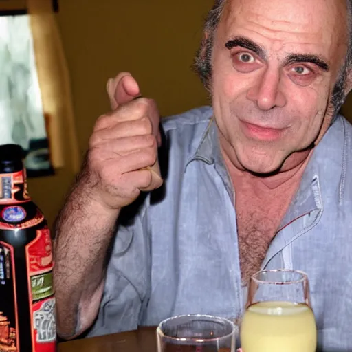 Prompt: Jim Lahey as a drunk