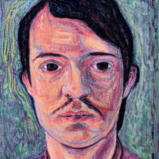 Prompt: self-portrait of the artist by stable diffusion