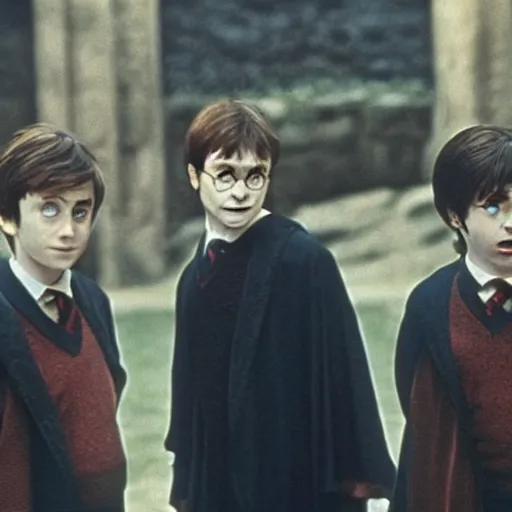 Image similar to a still from a Harry Potter movie made in the 1960s