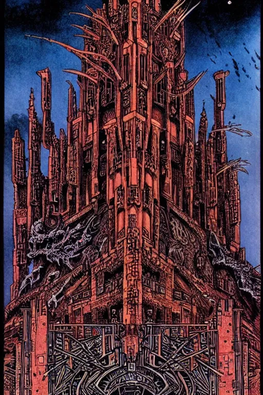 Image similar to castle by Philippe Druillet