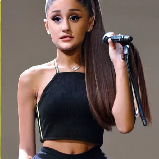 Prompt: Ariana Grande but she is actually tall