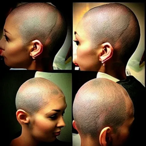 Image similar to “fire breathing dragon, shaved hair design”