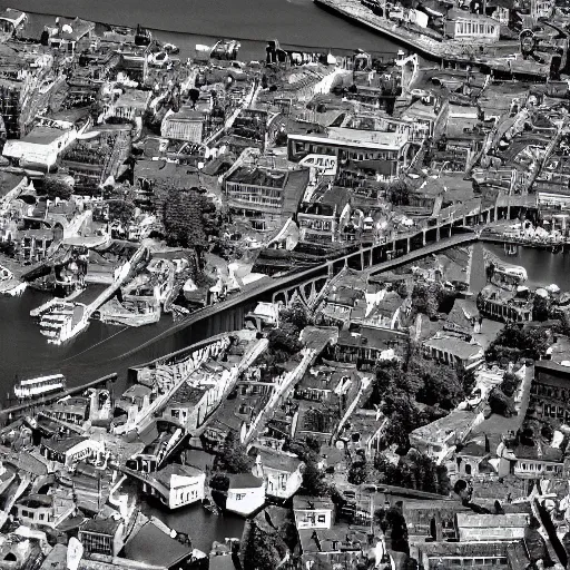 Prompt: vintage photo landscape of portland maine, intricate, Close-up shot, trending on artstation