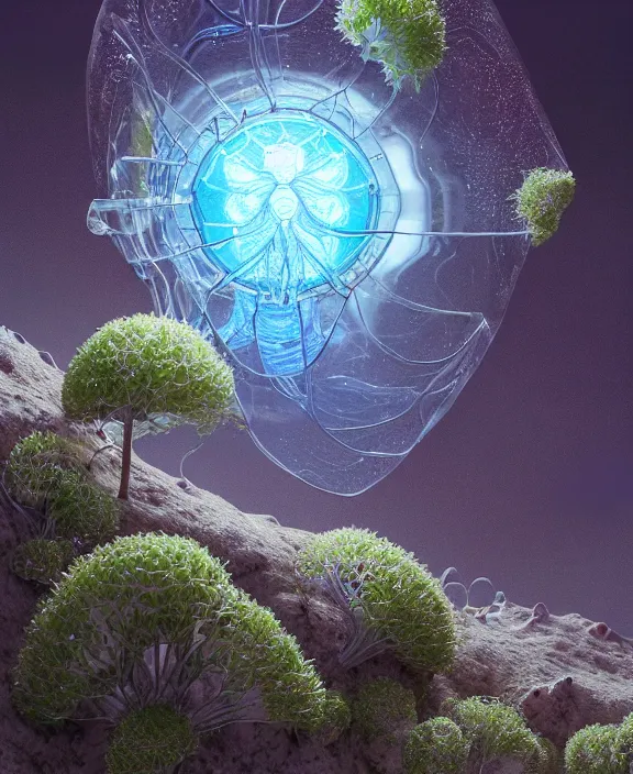 Prompt: simplicity, transparent clear see - through image of microbes, botany, milky way environment, ultra realistic, concept art, art nouveau, photorealistic, octane render, 8 k, unreal engine. art by gustave dore and nori inoguchi and sam kaplan and zachary goulko and christopher marley and artgerm