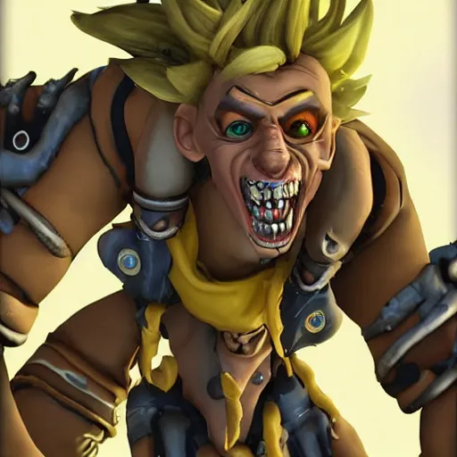 Prompt: junkrat from overwatch