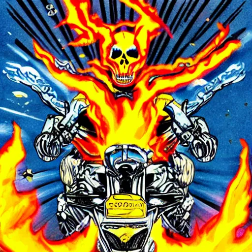 Prompt: cosmic ghost rider