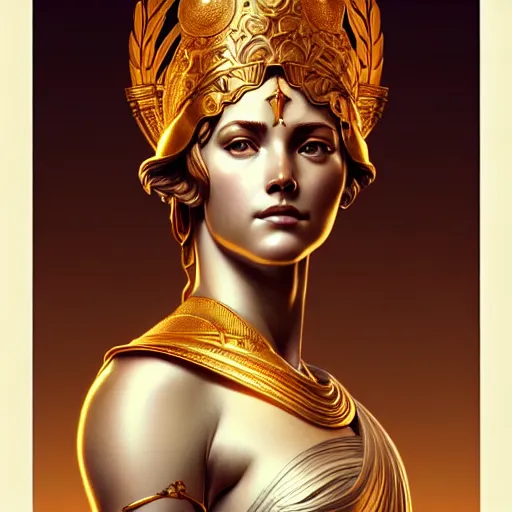 Prompt: ultra realistic illustration, a statue of a glorious goddess athena, intricate, elegant, highly detailed, digital painting, artstation, concept art, smooth, sharp focus, illustration, art by artgerm and greg rutkowski and alphonse mucha