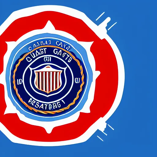 Prompt: us coast guard logo creative, 8 k, 4 k uhd, realistic, colorful, super detailed, very detailed, detailed