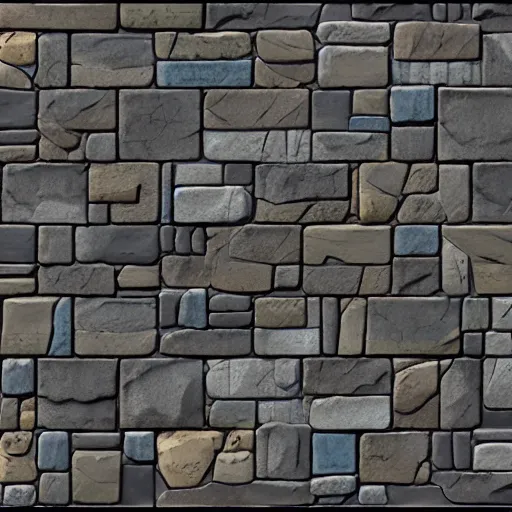 Image similar to stone tile cladding stylized texture, in the style of blizzard entertainment and world of warcraft by michael vicente, unreal engine, 8 k