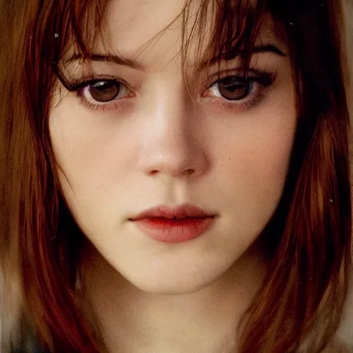 Image similar to a masterpiece portrait photo of a beautiful young woman who looks like a succubus mary elizabeth winstead, symmetrical face