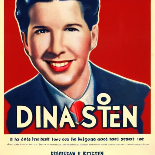 Prompt: Joel Osteen on a 1940s propaganda poster. danger