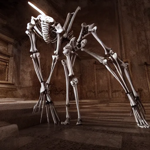 Image similar to most beautiful skeletal death pedestal, fantastic reality cinematic, dynamic lighting, highly detailed, 8 k resolution,