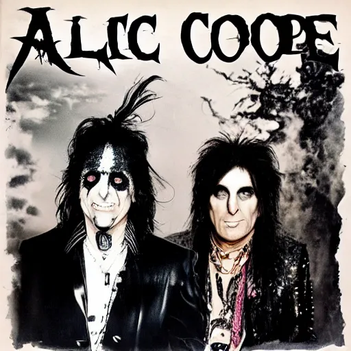 Prompt: alice cooper album cover