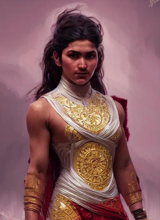 Image similar to a khuresh wrestler!!!, portrait, intricate, elegant, highly detailed, digital painting, artstation, concept art, wallpaper, smooth, sharp focus, illustration, art by artgerm and greg rutkowski and alphonse mucha