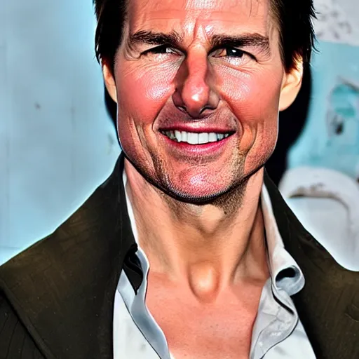 Prompt: photo of tom cruise with a long white beard