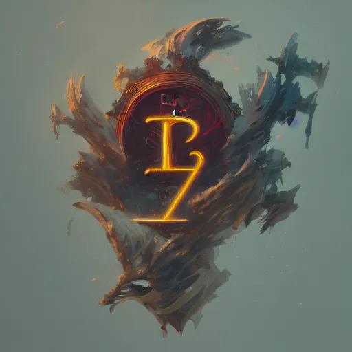 Image similar to a band logo containing the letters d and a, extremely detailed digital painting, in the style of fenghua zhong and ruan jia and jeremy lipking and peter mohrbacher, mystical colors, rim light, beautiful lighting, 8 k, stunning scene, raytracing, octane, trending on artstation