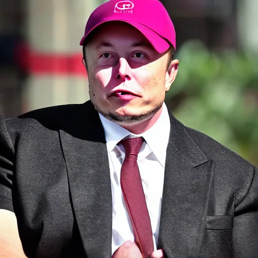 Image similar to elon musk beetsheathed and wearing a beets hat, high detailed