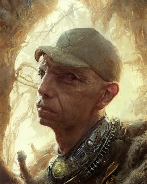 Image similar to portrait of don knotts, fantasy character portrait, ultra realistic, concept art, intricate details, highly detailed by greg rutkowski, gaston bussiere, craig mullins, simon bisley