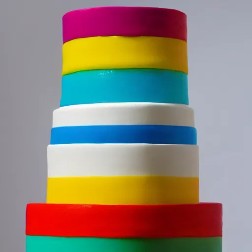 Image similar to minimalist cake colorful by amaury guichon