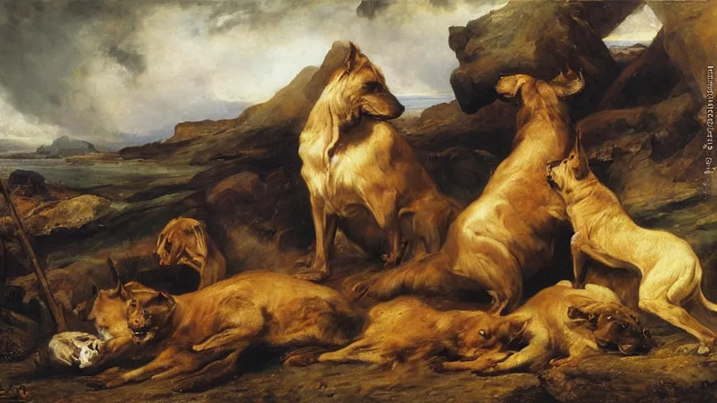 Image similar to Man Proposes, God Disposes, oil on canvas, Edwin Landseer