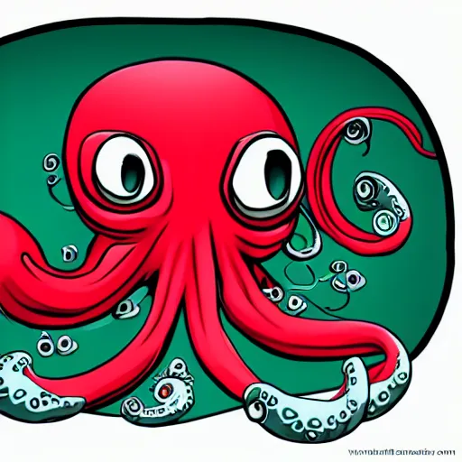 Image similar to octorok from legend of zelda, octopus with large snout that shoots rocks,