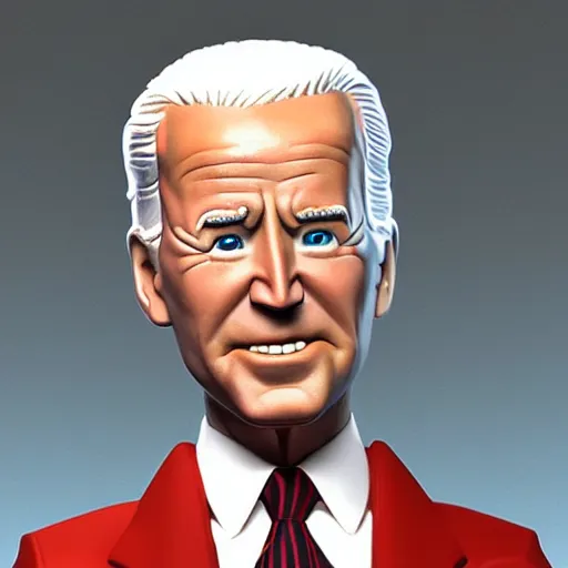 Prompt: plastic Joe Biden in the style of small soldiers