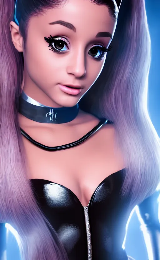 Image similar to ariana grande as cat woman dreamlike with jewelry, character art, hyperdetailed, 8 k realistic, frostbite 3 engine, cryengine, dof, trending on artstation, digital art