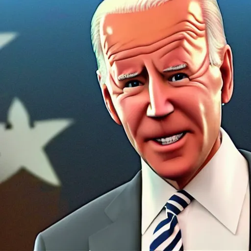 Image similar to joe biden on meth as seen in award winning animated pixar movie 4k octane render