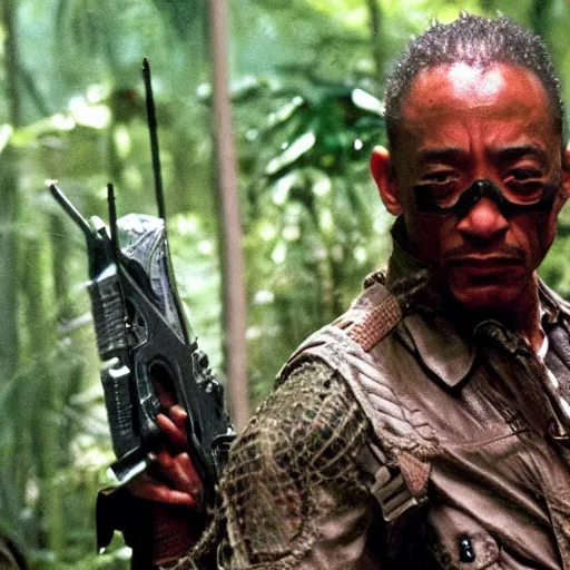 Prompt: giancarlo esposito in predator