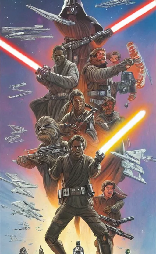 Image similar to unused cover art for star wars union by igor kordej