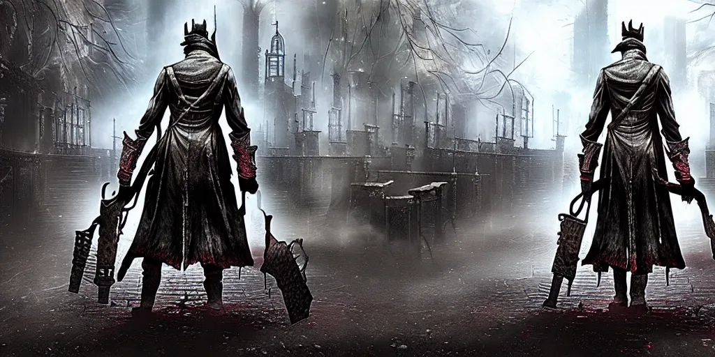 Prompt: mix between bloodborne and condemned criminal origins, terrifying game, shocking, dark