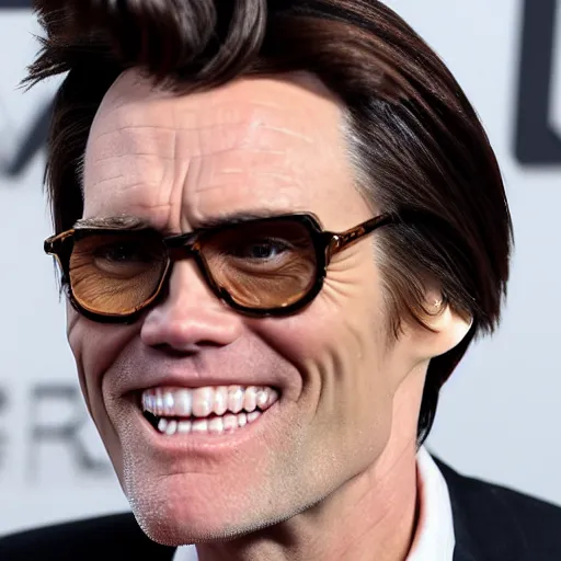 Prompt: jim carrey melting