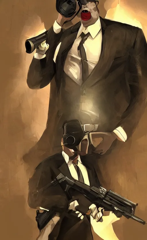 Image similar to a jackrabbit as a hitman, suit and tie, with silenced gun, dynamic lighting, fantasy concept art, trending on art station, stunning visuals, creative, cinematic, ultra detailed