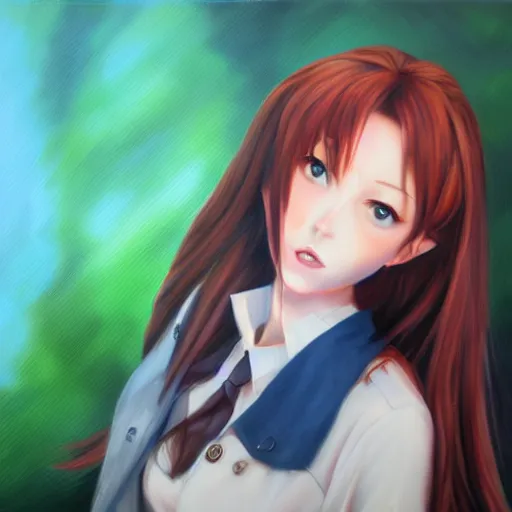 Image similar to malise kurisu, oil painting, cute, hdr, 4 k