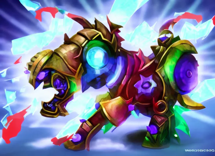Prompt: champion splashart of champion made out of lufi tunes to listen to